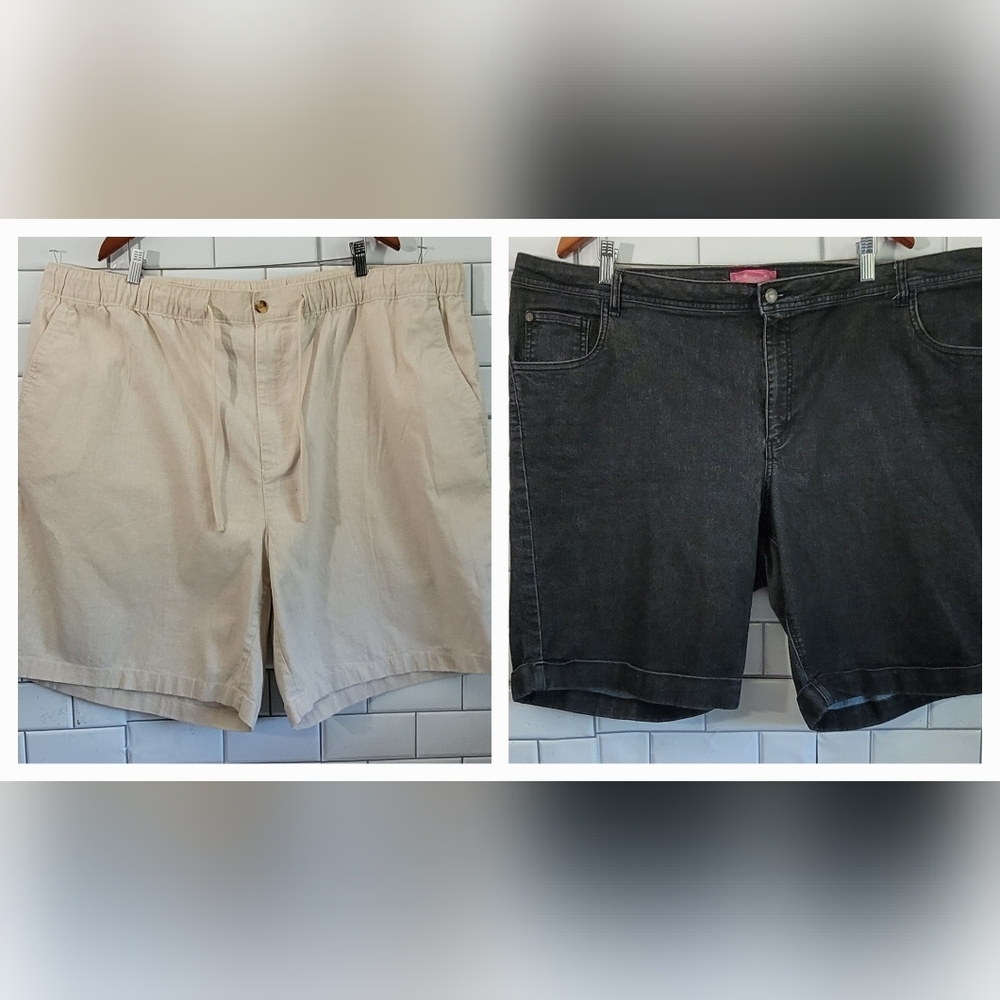 Woman Within | Island Passport Ladies Lot Of 2 Plus Size Summer Shorts Bermuda S